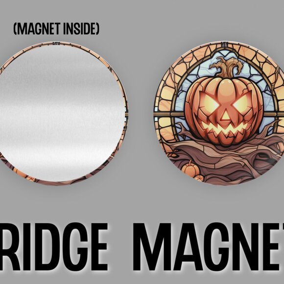 Halloween Fridge Magnets Set Of 6 Metal Magnets For Home Office Kitchen School - Picture 3 of 6
